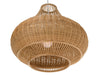 Wicker Pear-Shaped Pendant Lamp