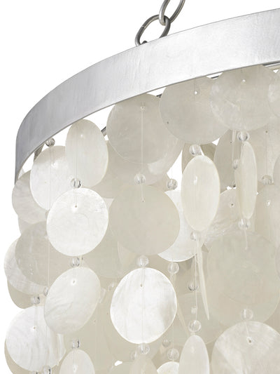 Round King Size Chandelier with Round Capiz