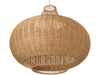 Wicker Pear-Shaped Pendant Lamp, Extra Large