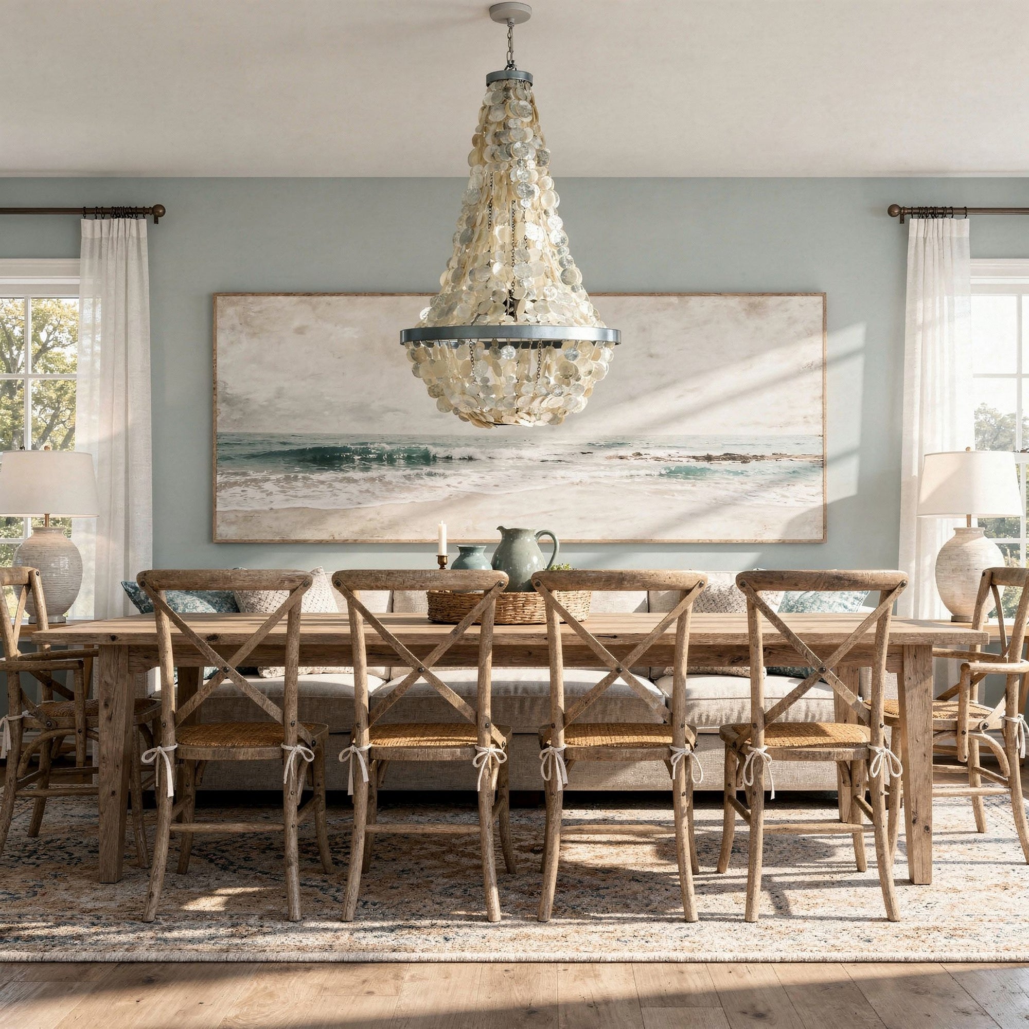 Manor Capiz Seashell Chandelier