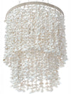 Kouboo Drum Clamrose Seashell Pendant Lamp On White Background 