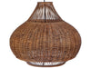 Wicker Pear-Shaped Pendant Lamp