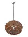 Wicker Pear-Shaped Pendant Lamp