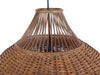 Wicker Pear-Shaped Pendant Lamp