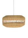 Open Weave Candy Wicker Pendant Lamp, Natural Brown