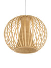 Bamboori Ball Pendant Lamp, Natural Brown