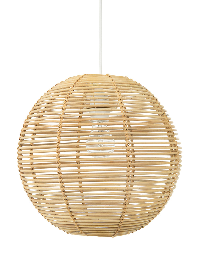 Palau Continuous Weave Wicker Ball Pendant Lamp