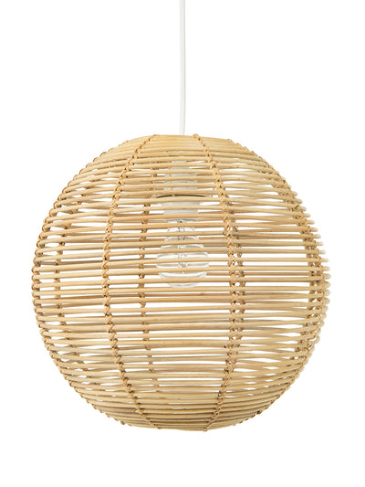 Palau Continuous Weave Wicker Ball Pendant Lamp