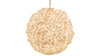 Wood Bead Ball Pendant Lamp, Diameter 24 Inches