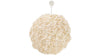 Wood Bead Ball Pendant Lamp, Diameter 24 Inches