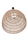 Luhu Open Weave Cane Rib Bell Pendant Lamp, Extra Large, Natural