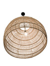 Open Weave Cane Rib Bell Pendant Lamp, Extra Large, Natural