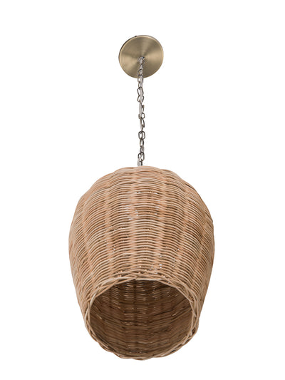 Panay Wicker Pod Pendant Lamp, Natural