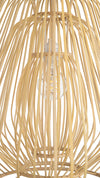 Bamboo Trinity Teardrop Pendant Lamp, Natural