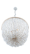 Inverted Pendant Lamp in Bubble Seashell, White
