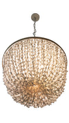 Inverted Pendant Lamp in Bubble Seashell, White