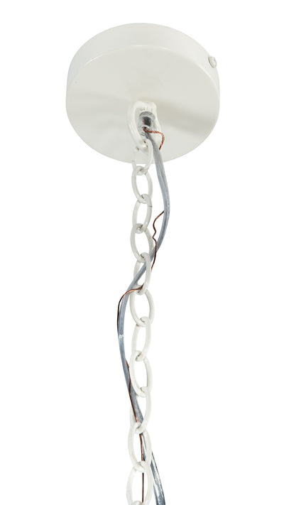 Inverted Pendant Lamp in Bubble Seashell, White