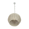 All Weather Wicker Outdoor Ball Pendant Lamp, Brown