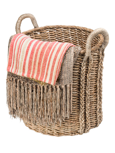 Oversized Round Seagrass Basket