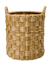 Kouboo Natural Round Braided Seagrass Basket Frontview