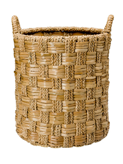 Round Braided Seagrass Basket, Natural