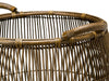 Open Weave Rattan Bulging Basket