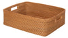 Honey Brown Wicker Shelf Basket With A Liner