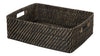 Honey Brown Wicker Shelf Basket With A Liner