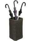 Wicker Umbrella Stand with Water Catch