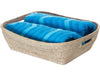 La Jolla Oblong Rattan Storage & Shelf Basket