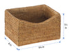 La Jolla Rattan Organizing & Shelf Basket