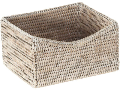 La Jolla Rattan Organizing & Shelf Basket