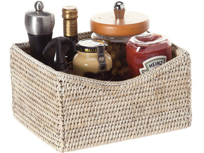 La Jolla Rattan Organizing & Shelf Basket