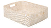 Honey Brown Wicker Shelf Basket With A Liner