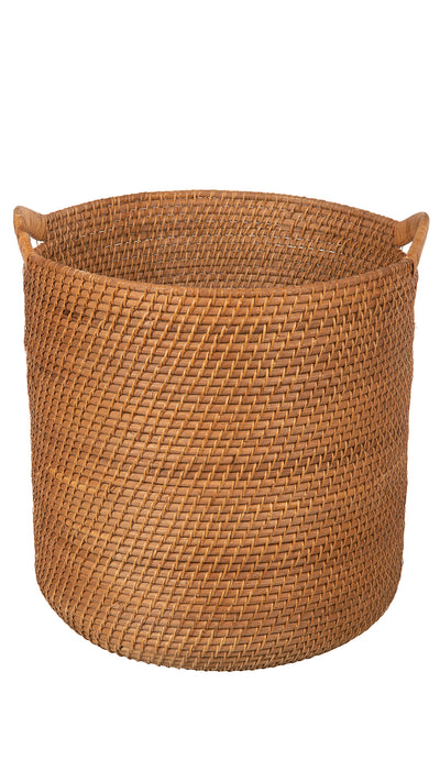 Laguna Round Rattan Storage Basket with Ear Handles