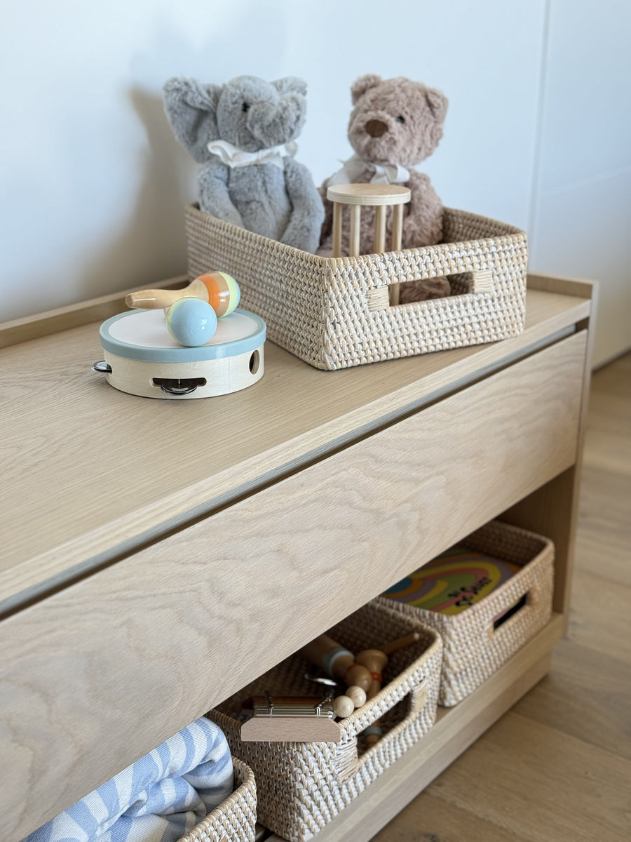 Loma Rattan Shelf & Organizing Basket