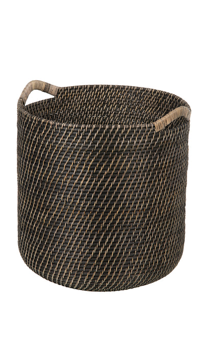 Laguna Round Rattan Storage Basket with Ear Handles