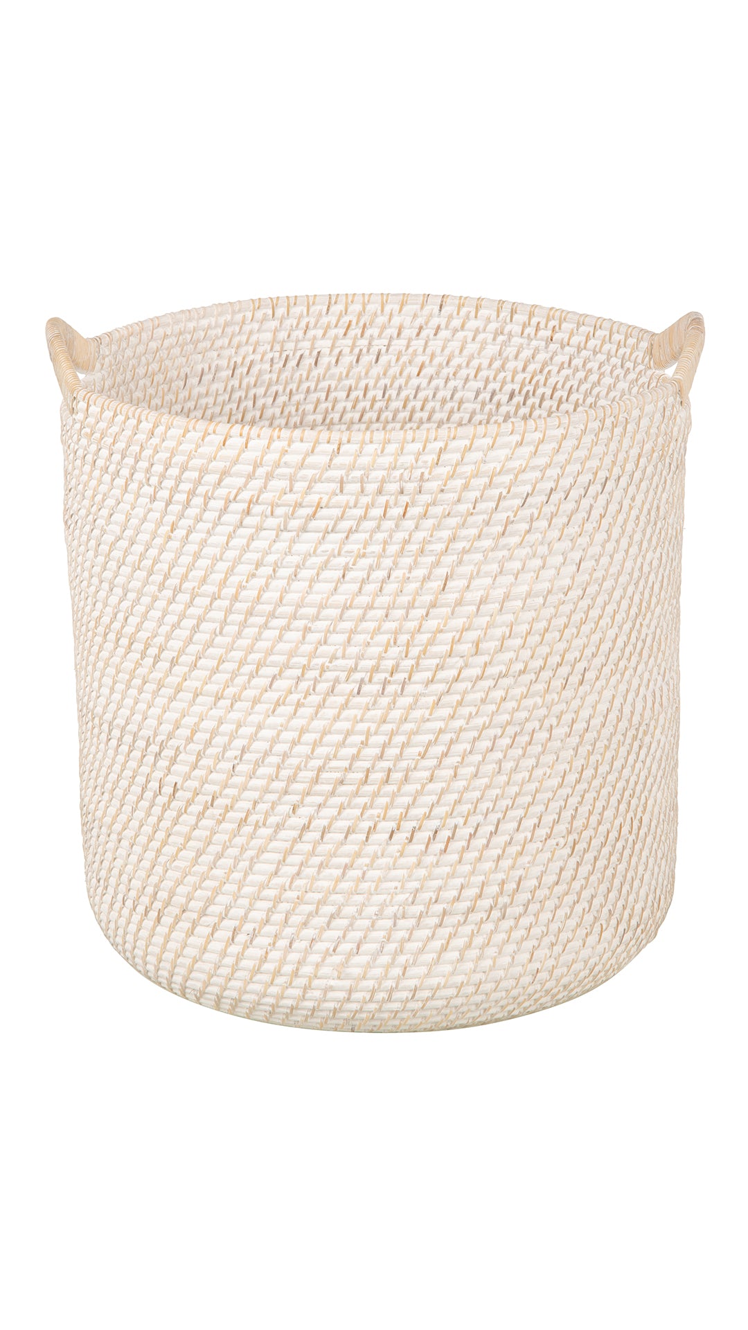 Laguna Round Rattan Storage Basket with Ear Handles
