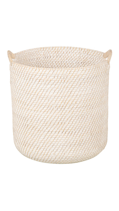 Laguna Round Rattan Storage Basket with Ear Handles