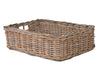 Kobo Rattan Shelf & Underbed Basket, Gray