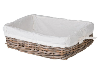 Kobo Rattan Shelf & Underbed Basket, Gray-Brown