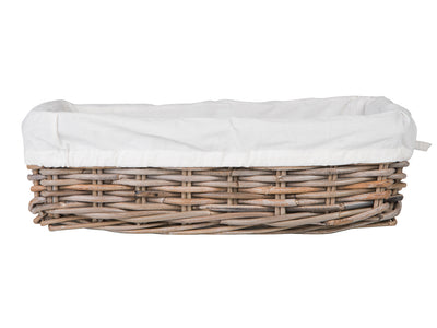 Kobo Rattan Shelf & Underbed Basket, Gray-Brown