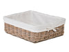 Kobo Rattan Shelf & Underbed Basket, Gray-Brown