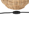 Modern Wicker Base Table Lamp with White Shade - Stylish Home Lighting