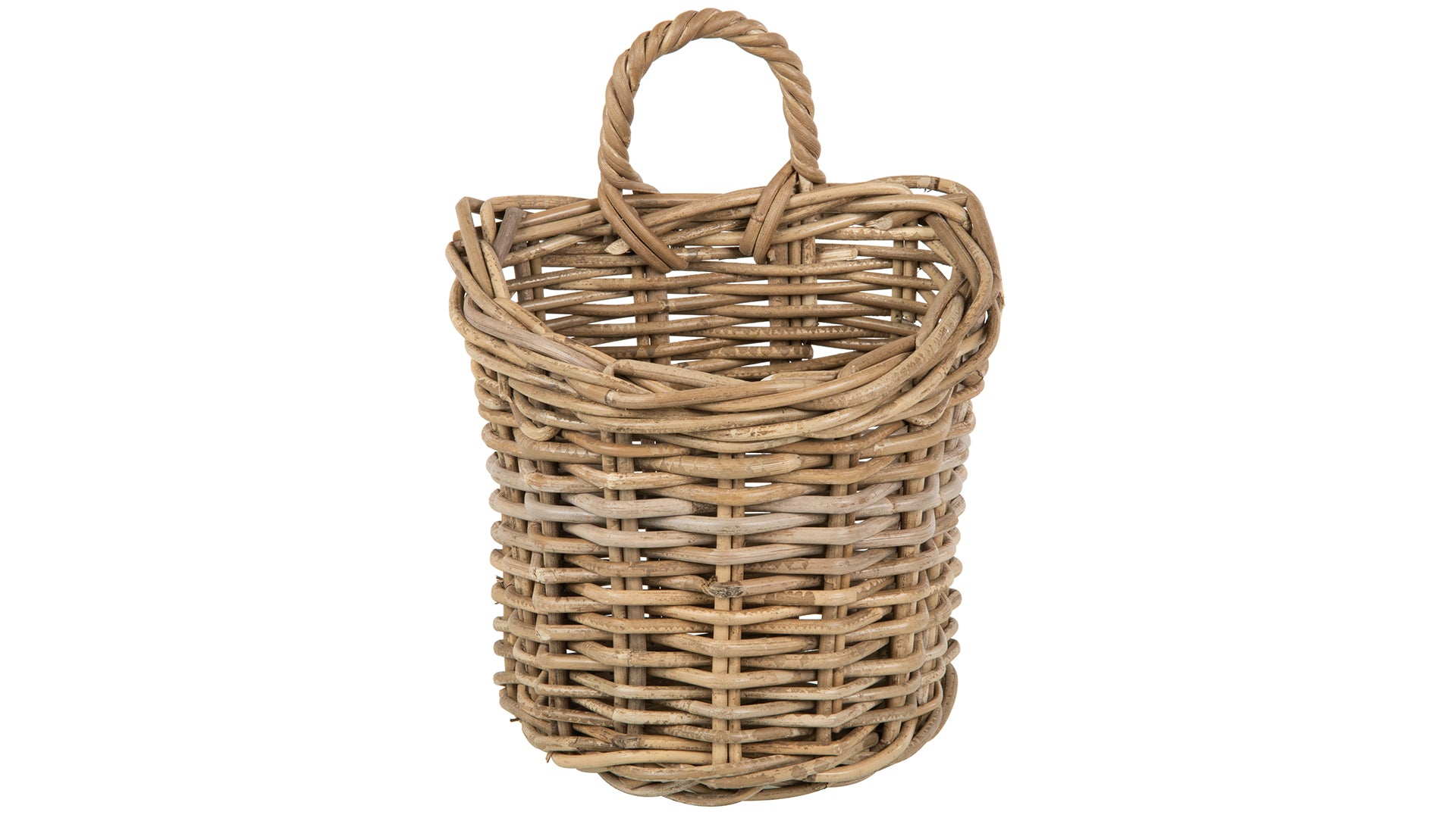 Kobo Rattan Wall Basket, Small
