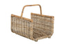 Kobo Rattan Fire Log Basket, Gray-Brown