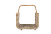 Kobo Rattan Fire Log Basket, Gray-Brown