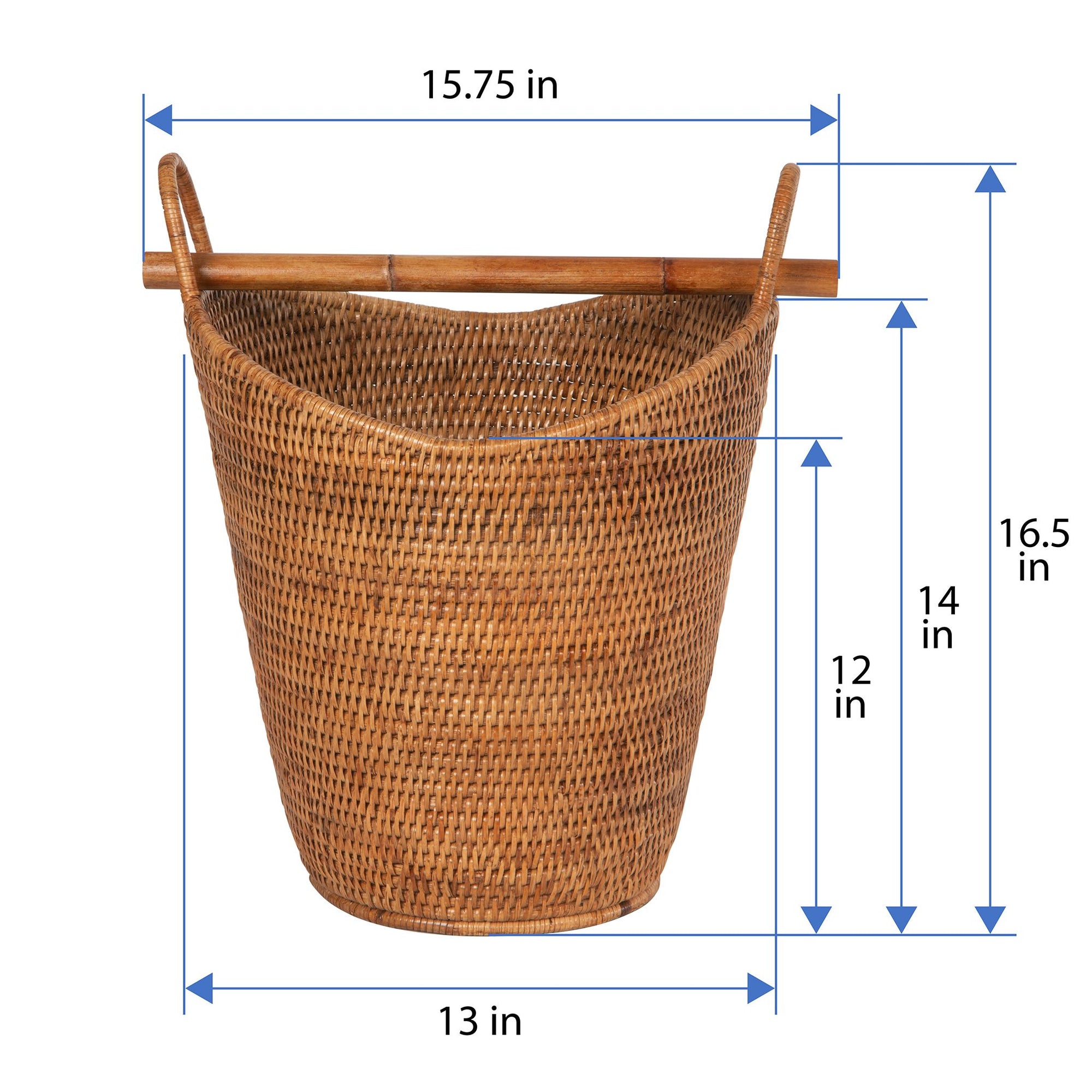 La Jolla Rattan Free Standing Toilet Roll Holder, Dispenser