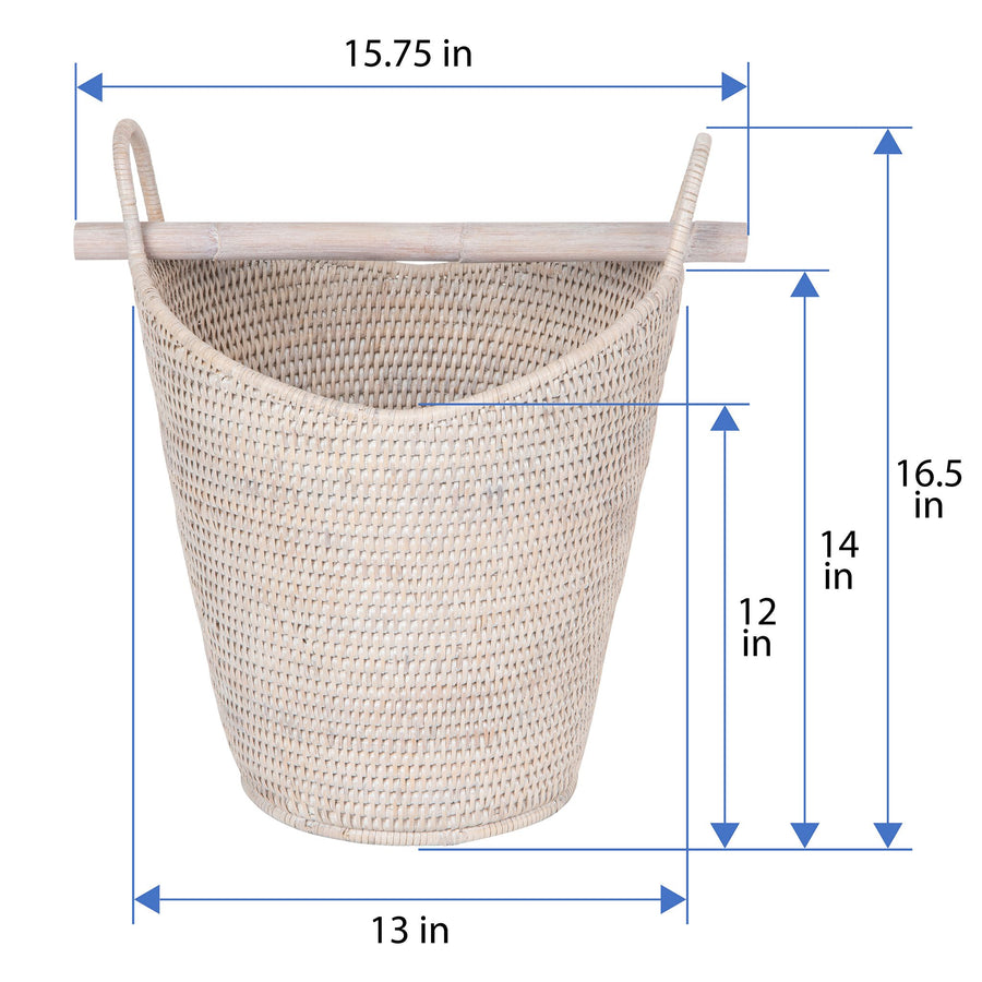 La Jolla Rattan Free Standing Toilet Roll Holder, Dispenser