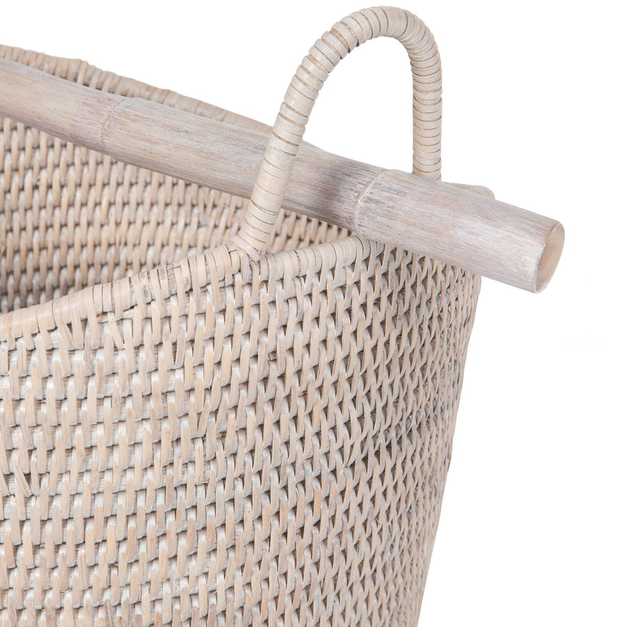 La Jolla Rattan Free Standing Toilet Roll Holder, Dispenser